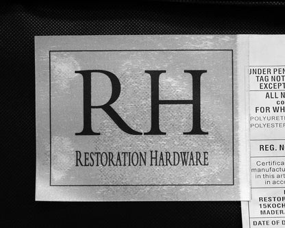 Restoration Hardware Wing Chair in Charcoal Velvet