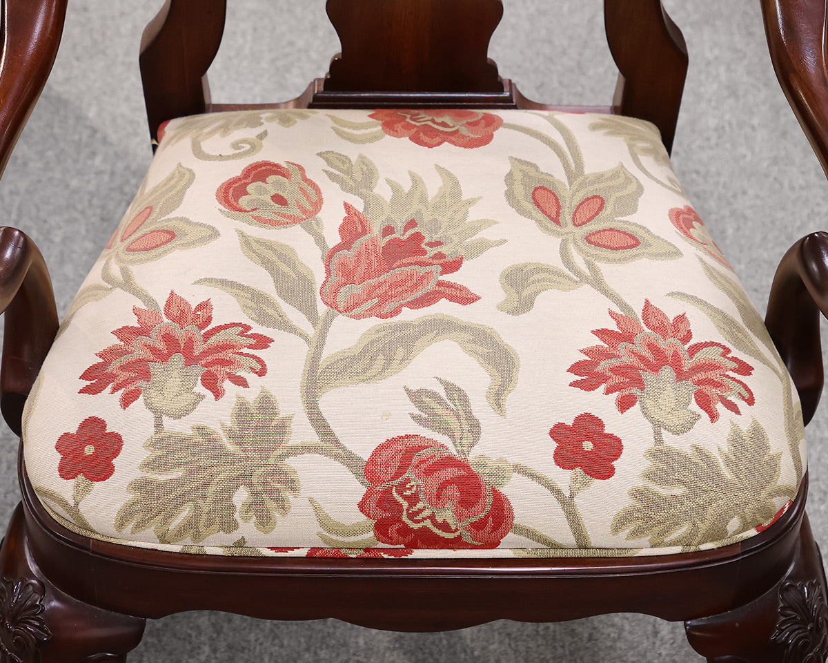 Set of 8 Ethan Allen Chippendale Dining Chairs