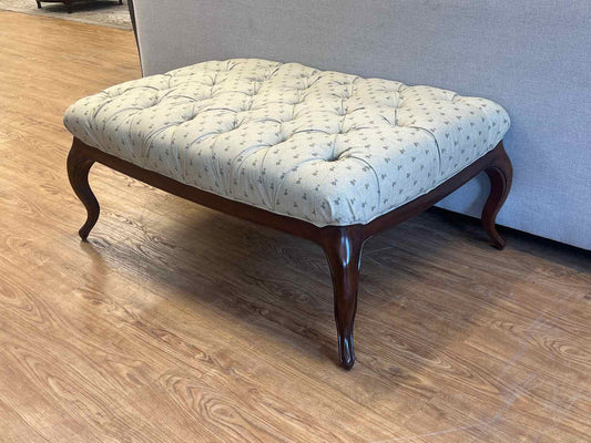 Ballard Design Tufted Tan Ottoman