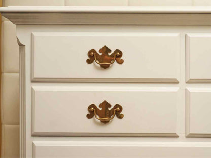 Colonial Furniture Co White Finish Triple 10 Drawer Dresser