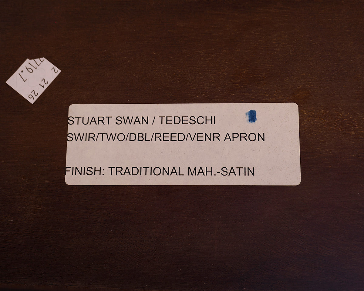 Stuart Swan Mahogany Double Pedestal  Dining Table