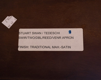 Stuart Swan Mahogany Double Pedestal  Dining Table