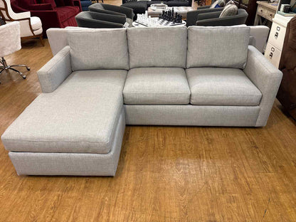Crate & Barrel 'Barrett II' Reversible Chaise Queen Sleeper Sofa