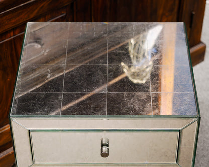 Restoration Hardware Antique Mirrored Accent Table