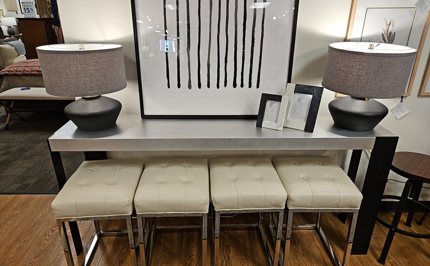 Antoine Proulx Metal Topped Console Table