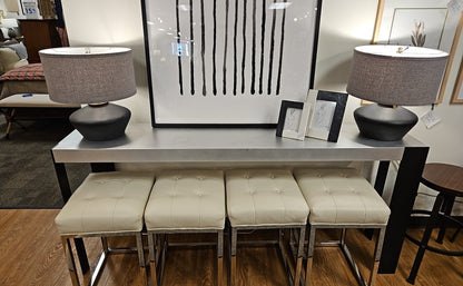 Antoine Proulx Metal Topped Console Table