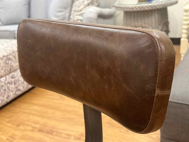 RH Teen Adjustable Desk Chair in Brown Leather