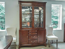 Cherry Stain Two Piece China Cabinet