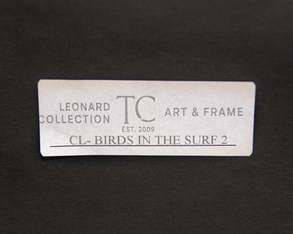 'Birds in the Surf 2' Framed Print