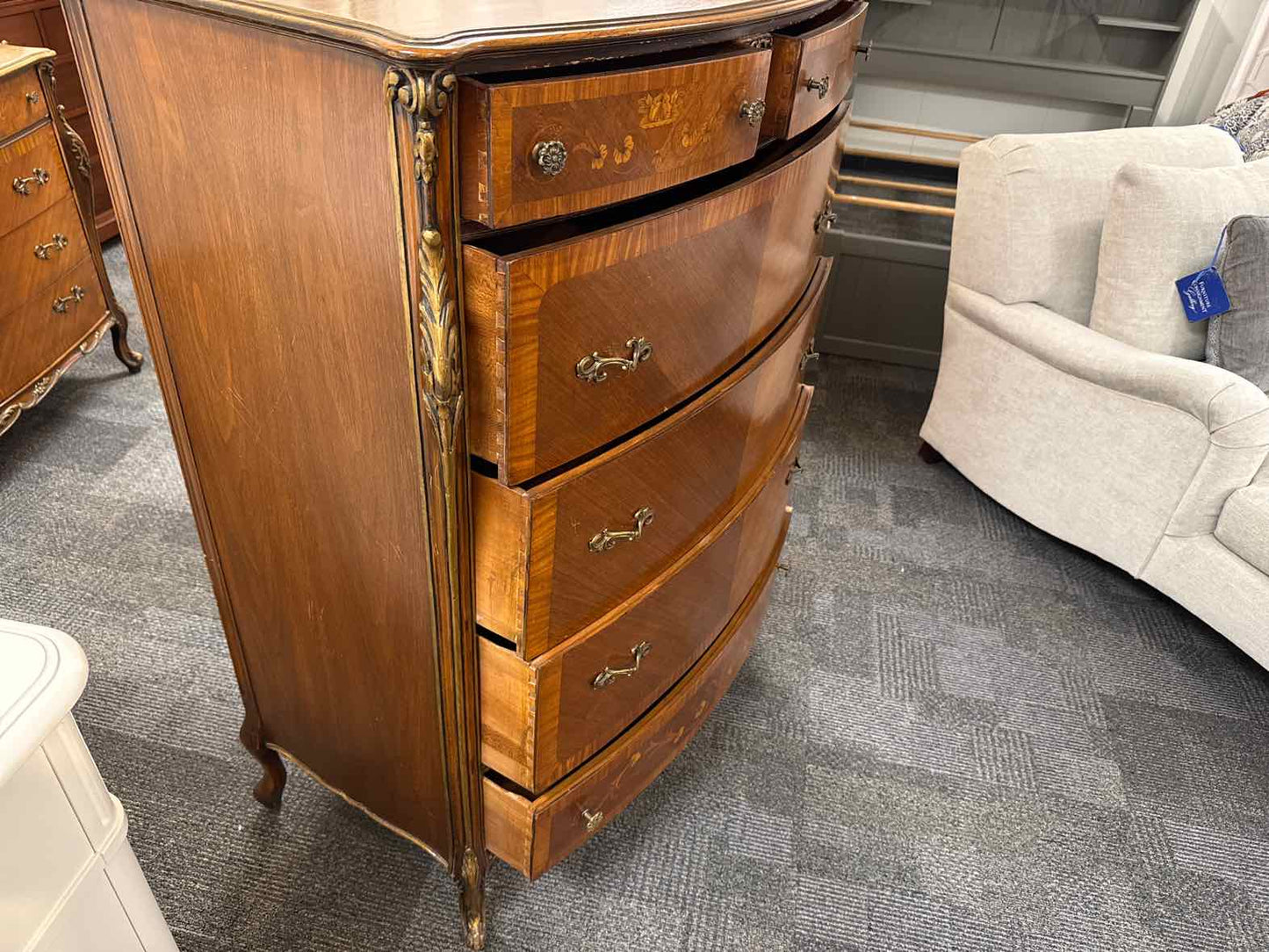 Antique French Provincial Tall Chest