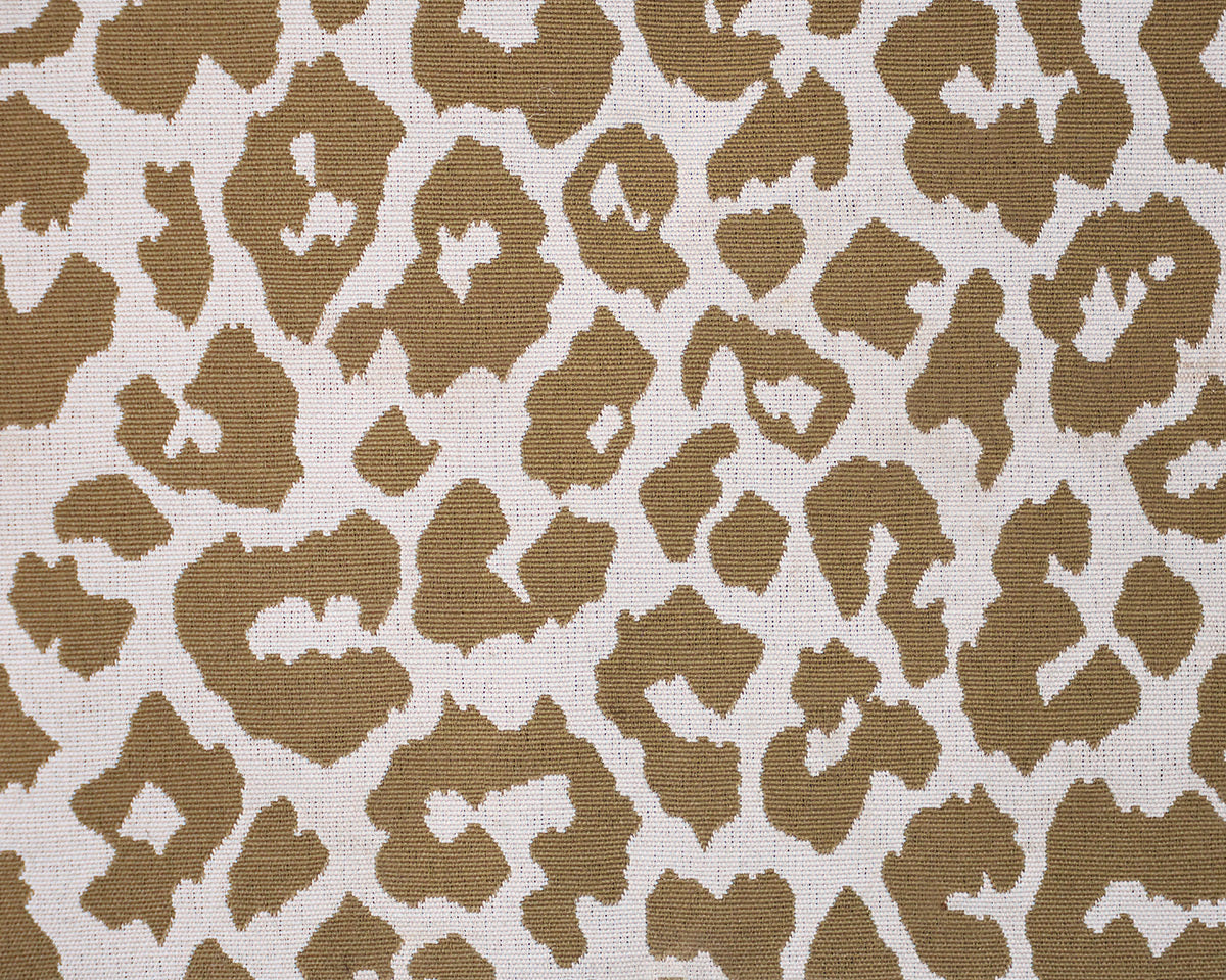 Custom Leopard Print Upholstered Bench