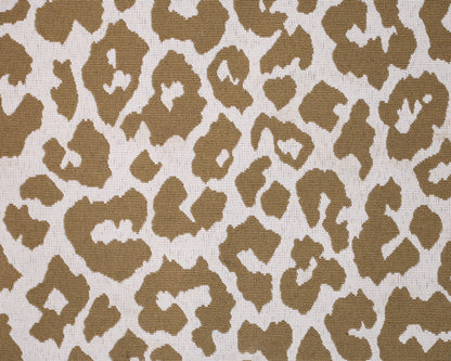 Custom Leopard Print Upholstered Bench