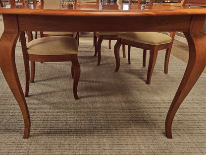 Stanley Expanding Dining Table & Set of 6 Chairs in Cherry