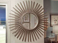 Silver Finish Sun Burst Mirror