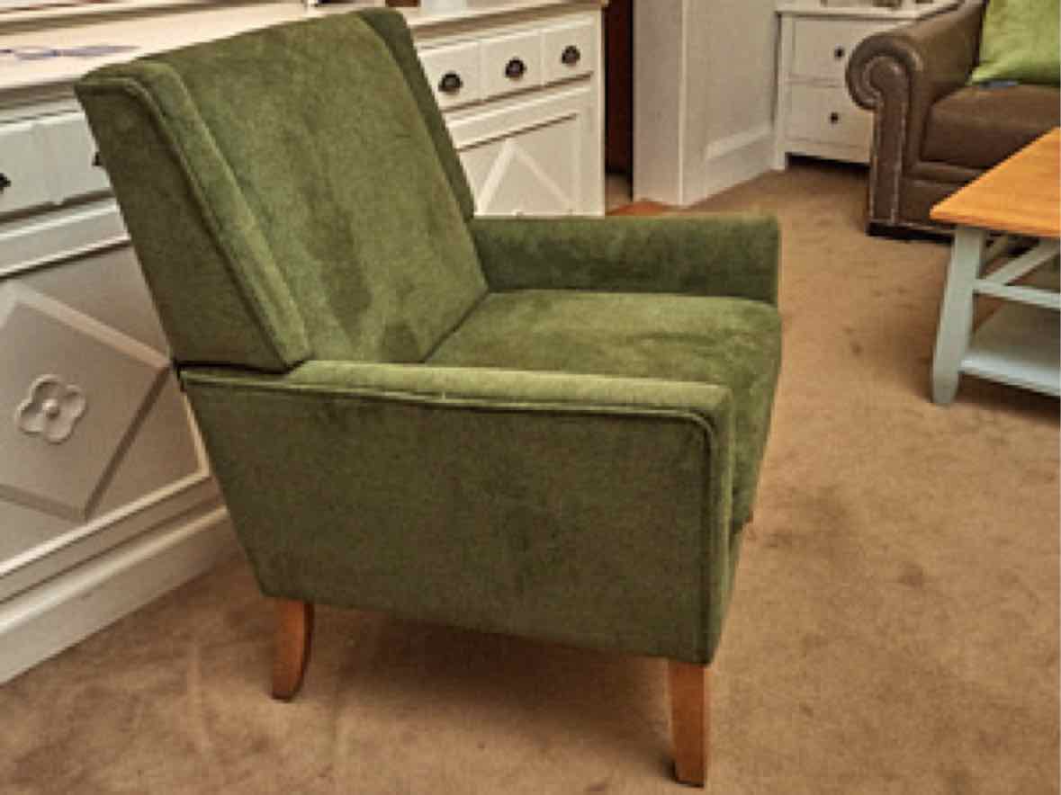 'Forest Fir Green' Upholstered  Accent Chair