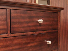 Ribboned Mahognay 7 Drawer Dresser