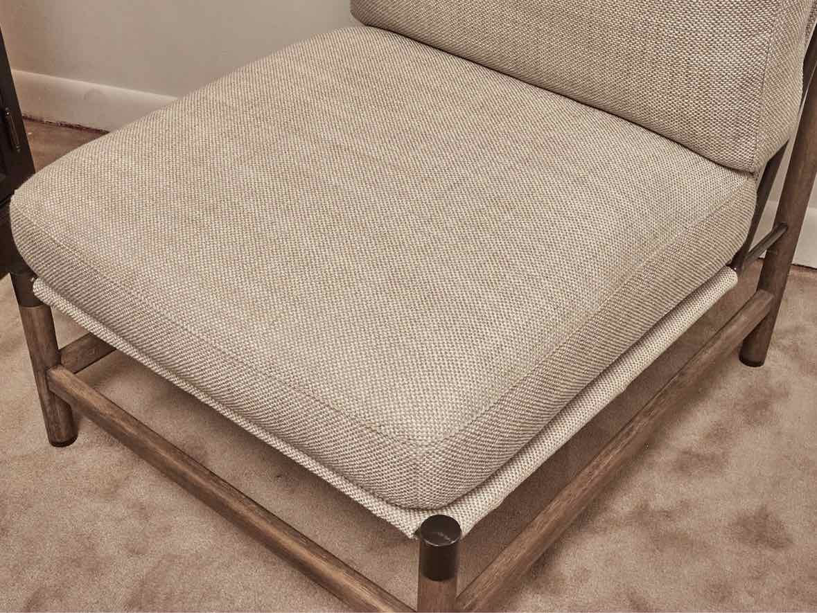 Pair Of 4 Hands  'Memphis'  Textured Wool Blend Upholstered Chairs