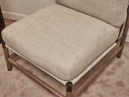 Pair Of 4 Hands  'Memphis'  Textured Wool Blend Upholstered Chairs