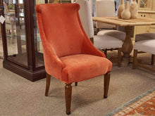 Pair of Host & Hostess Dark Coral Performance Velvet Dining Chairs
