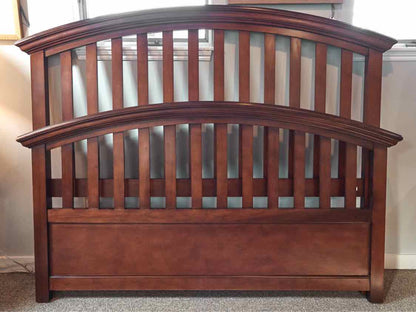Bernhardt Cherry Arched Slat Queen Bed