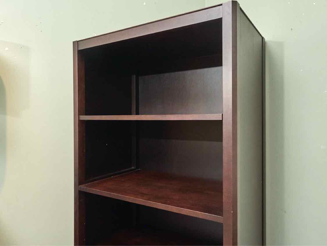 Baronet  Espresso Finish 3 Shelf 1 Drawer Bookcase