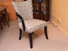 Pair of Fairfield Chair Company Chairs with Contemporary Polka Dot Upholstery