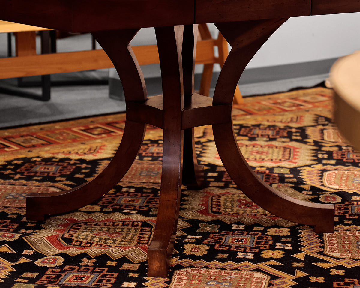 New Classic Furniture Round Dining Table w/ Inlaid Star