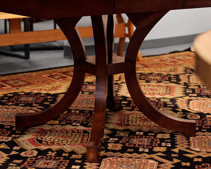 New Classic Furniture Round Dining Table w/ Inlaid Star
