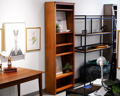 Cherry Adjustable Shelf Bookcase