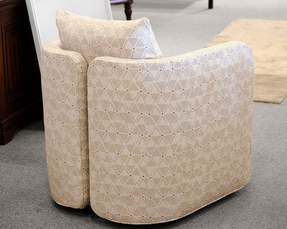 Pair of Vanguard Upholstered Swivel Chairs