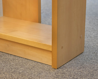 Pair of Light Maple Adjoining Bookcases