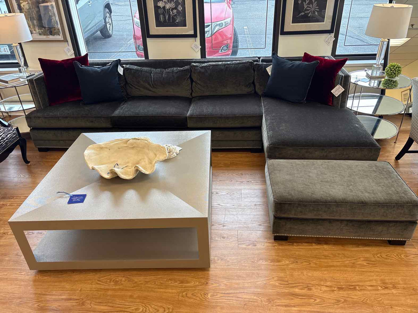 MG+BW 2-Piece Sectional with Ottoman