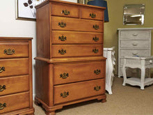 Solid Birch 5 Over 2  Drawer Chest