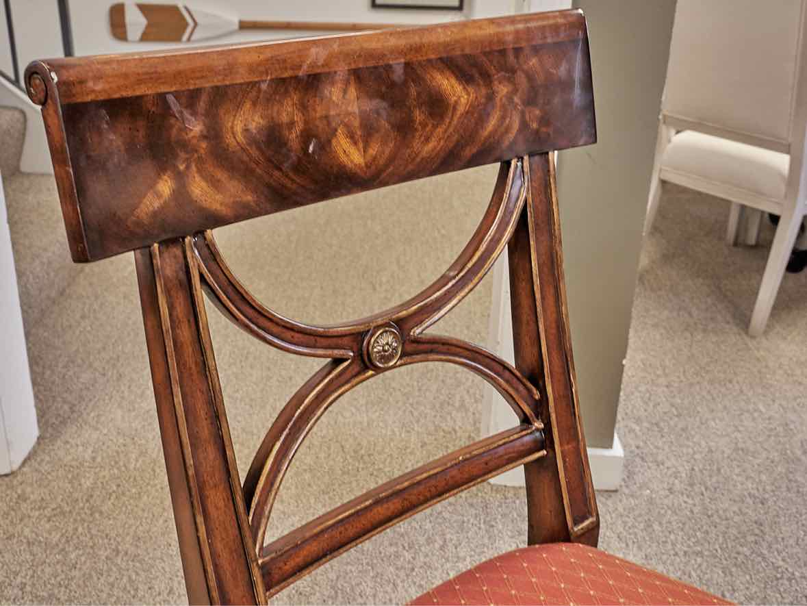 Hickory & White Regency Style Mahogany Dining Table (w/Pads) & Set of 12 Chairs