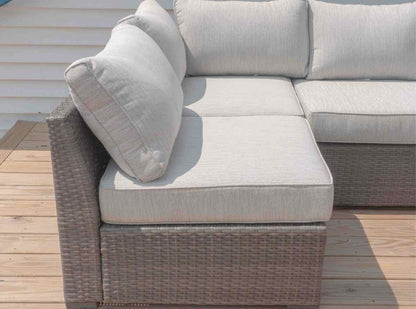 Ashley Furniture Resin Wicker 4 Cushion & Ottoman  Outdoor Sectional