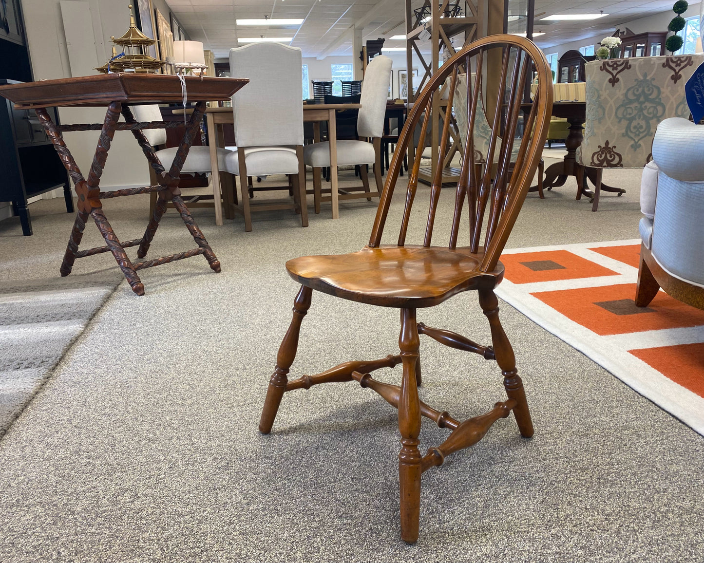 Petite Walnut Windsor Side Chair