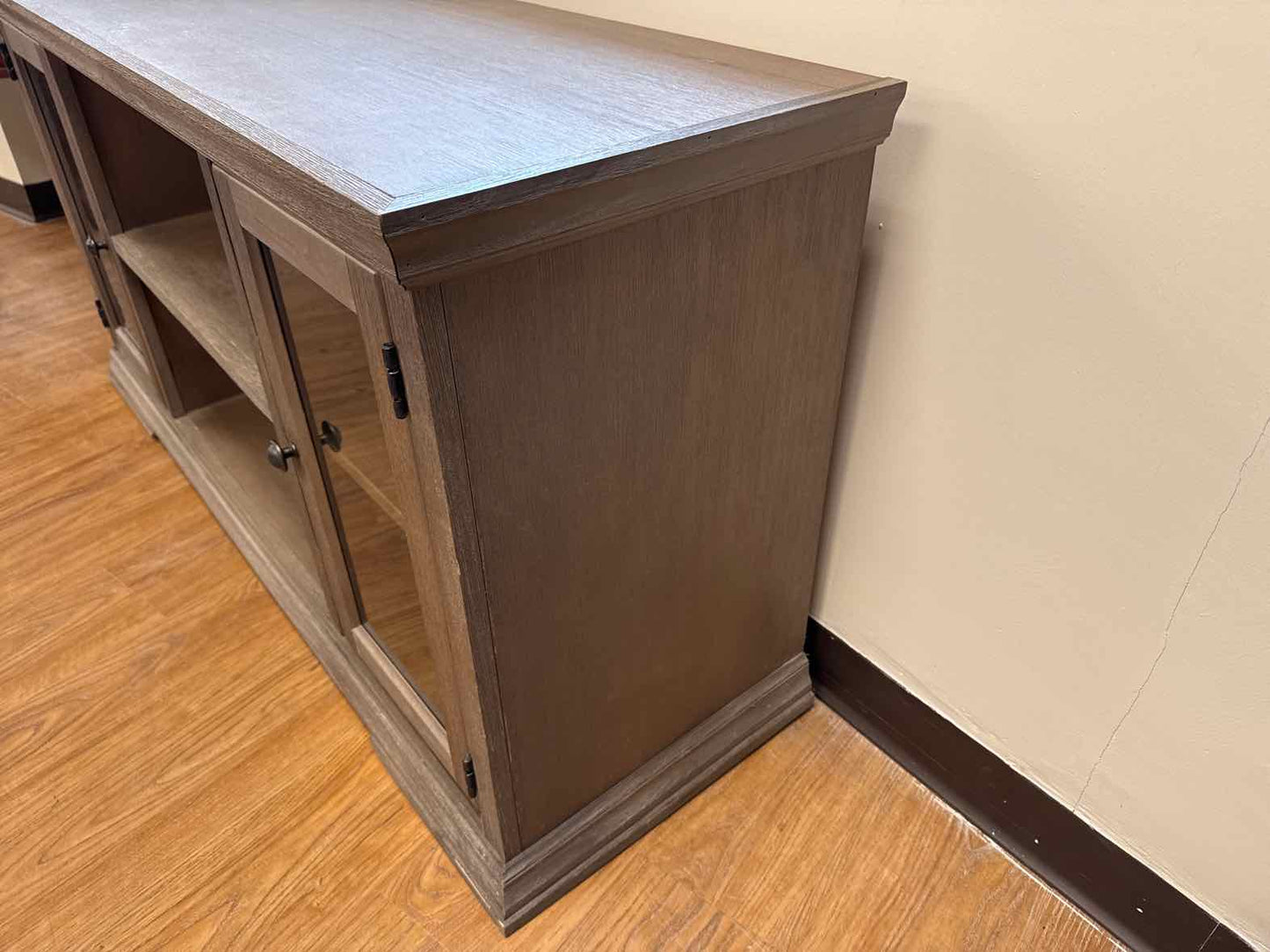 Weathered Wood Media Console