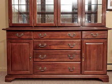 Cherry 4 Glass Doors 6 Drawer 2 Lower Storage  Doors China Cabinet