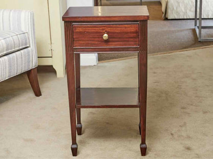 Mahogany 1 Drawer & Shelf Side Table