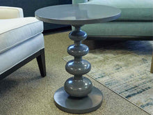 Grey Painted Bobbin Side Table