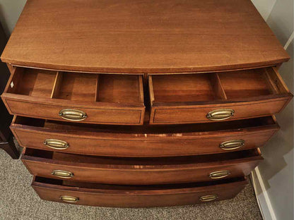 Bowfront Dresser in Light Mahogany