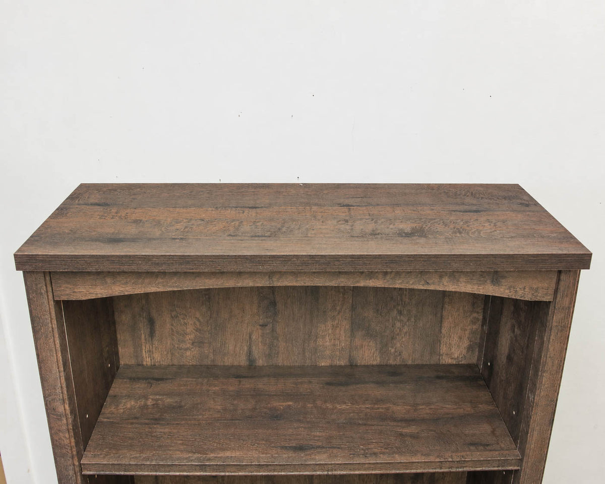 1 Drawer 2 Door Coffee Oak Finish Bookcase