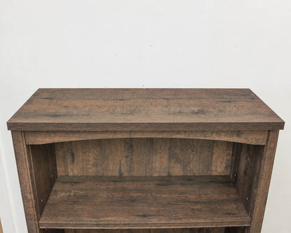 1 Drawer 2 Door Coffee Oak Finish Bookcase