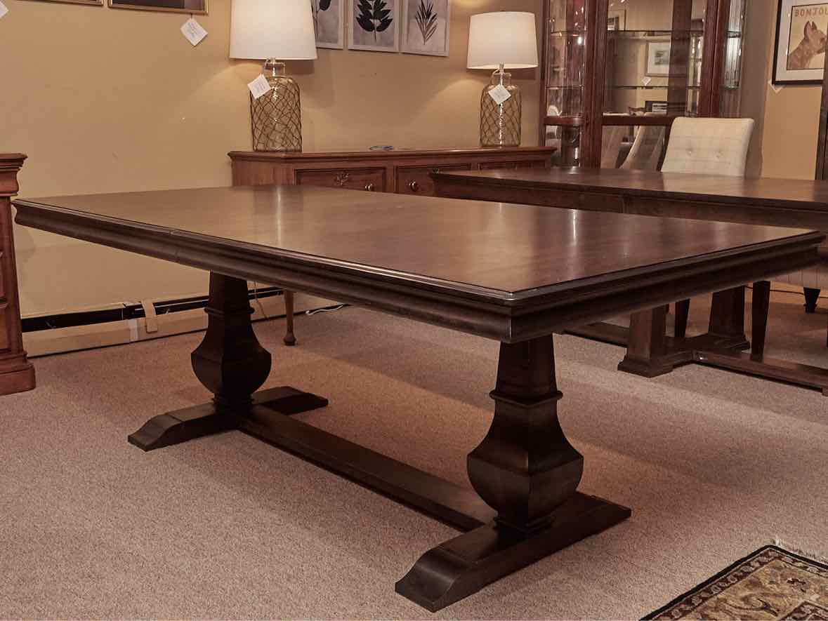 Gat Creek 'Palisade'' Cherry Pedestal Extension  Dining Table In Cocoa Finish