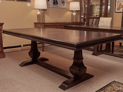 Gat Creek 'Palisade'' Cherry Pedestal Extension  Dining Table In Cocoa Finish
