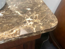 Pair of Marble Topped Thomasville Side Tables