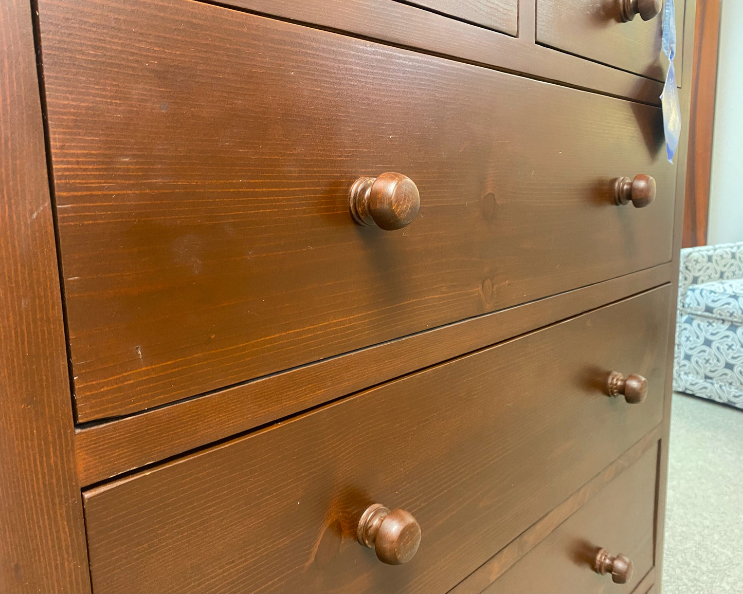 Bench Made Solid Cherry Finish 6 Drawer Chest