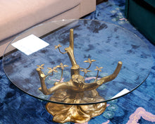 Vintage Bonsai Glass Top Cocktail Table By Willy Daro