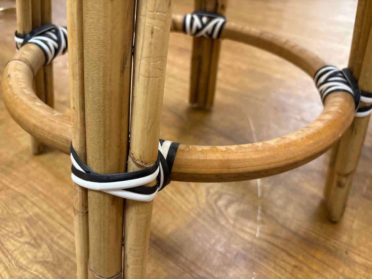 Pair of Serena & Lily 'Riviera' Backless  Counter Stools