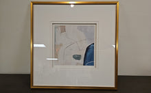 'Emerging B' Abstract in Antique Gold Frame